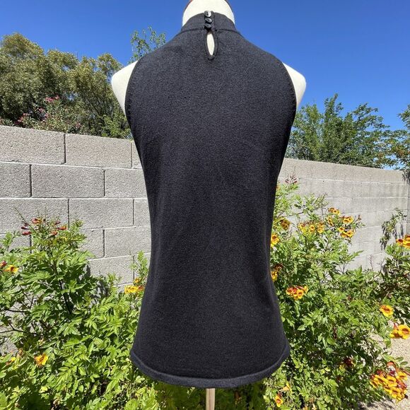 Nicole Studio Beaded Black Tank Top Sz 8 Medium Tank Top Beaded Going Out Top M - Picture 6 of 15